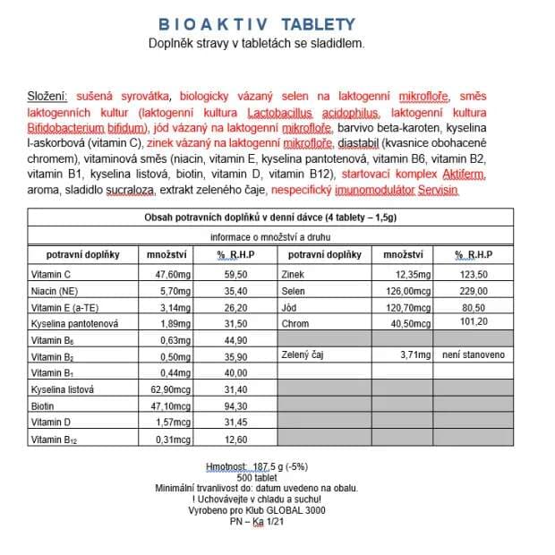 BIOAKTIV Family tablety 500 ks - náhled 2