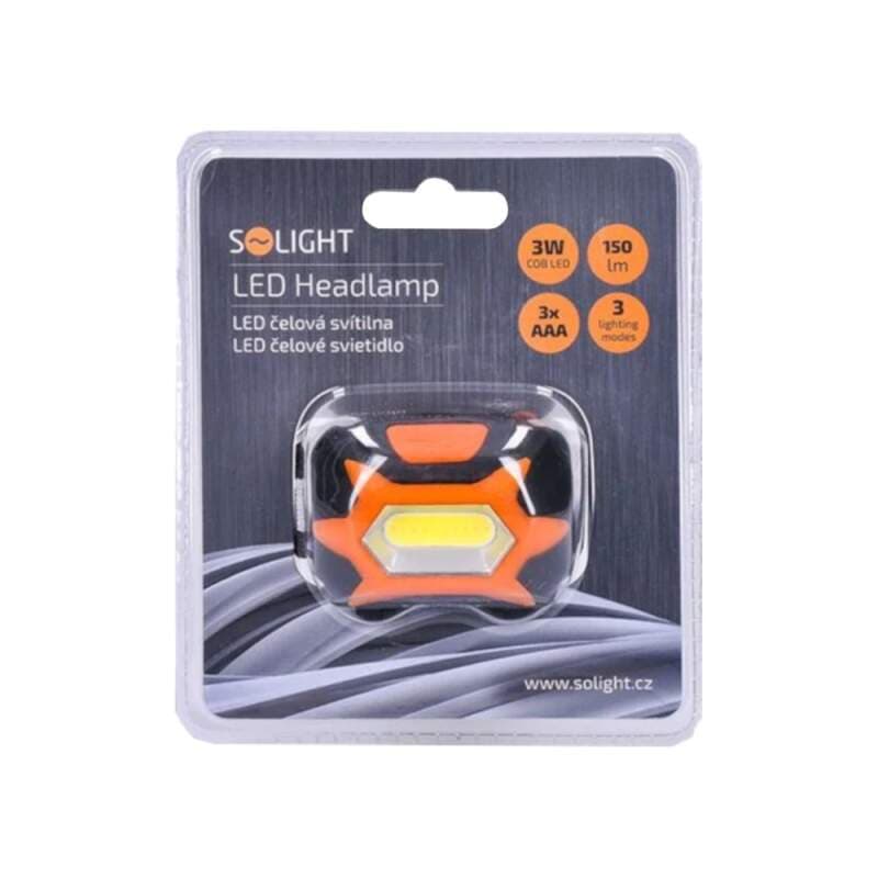 Čelovka LED 3W COB, 150 lm, 3 režimy, IP44 - náhled 2