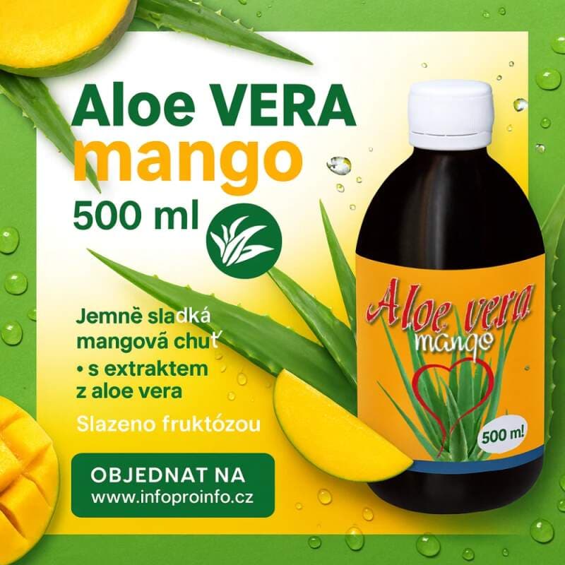 Aloe VERA mango 500 ml – doplněk stravy s extraktem z aloe, jemně slazený fruktózou - náhled 3