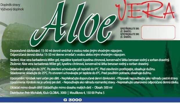 Aloe vera gel 99,5 % s dužinou – 500 ml (IASC, bez aloínu) - náhled 3