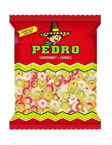 Pedro Mini kroužky – kyselé ovocné želé 1 kg - náhled 4