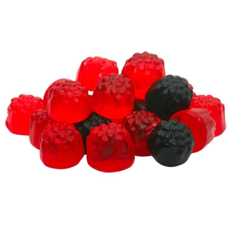 Pedro Maliny a ostružiny – olejované želé bonbony 1 kg - náhled 5