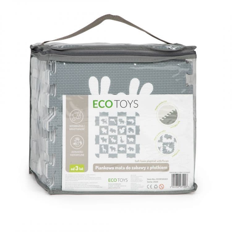 Ecotoys Pěnová podložka pro děti Zvířata 151 cm, 001 - náhled 2