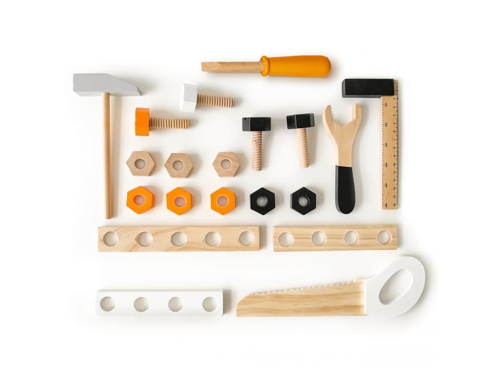 Ecotoys Dětská dřevěná dílna s nářadím, 1176N - náhled 5
