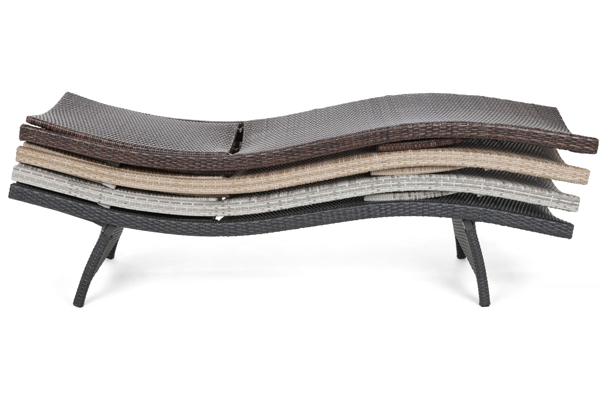 Home&Garden Sestava lehátek Marbella Light Grey / Grey Melange + stolek - náhled 2