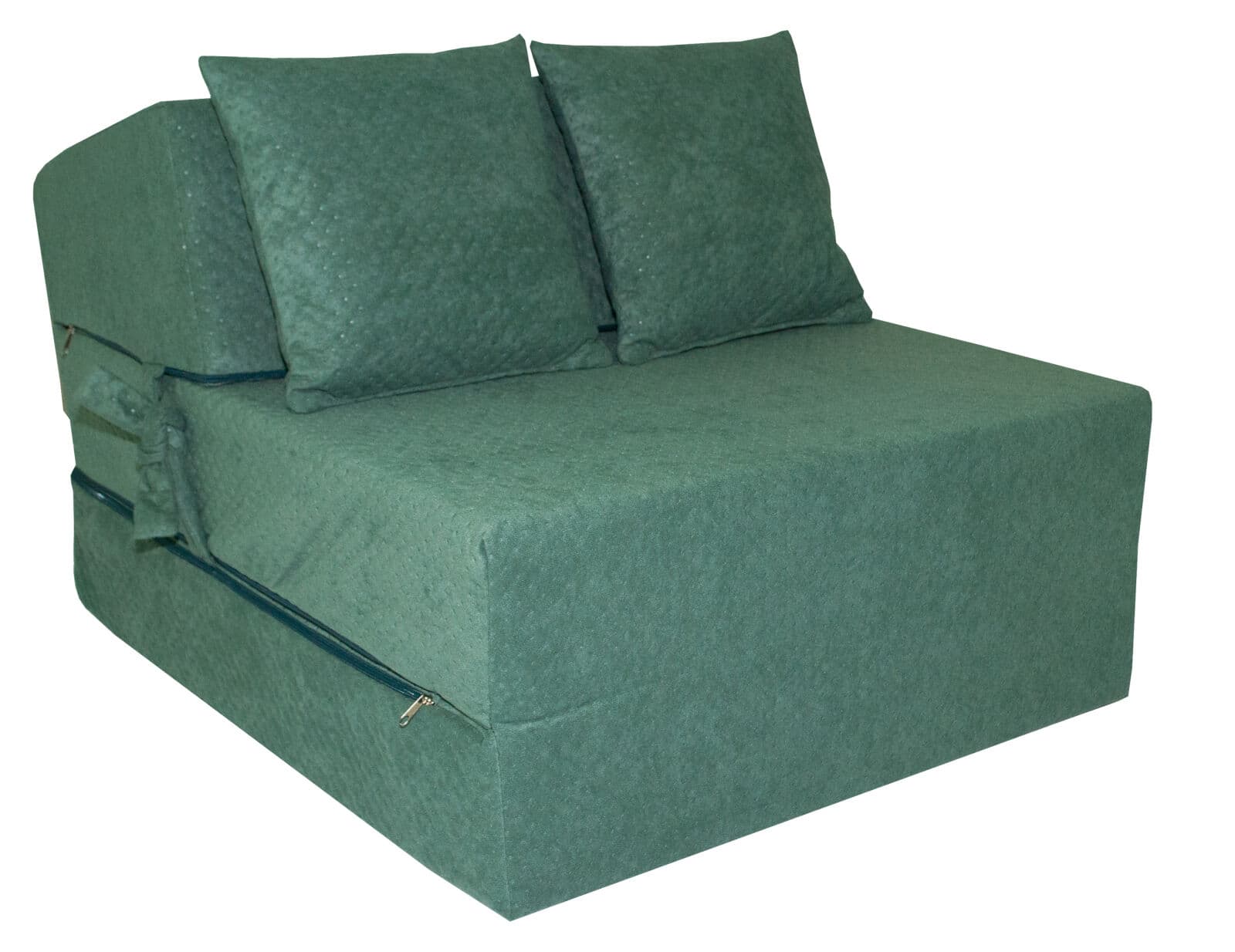 Fimex Rozkládací křeslo Comfort zelené - matrace pro hosty 70x200x15 cm