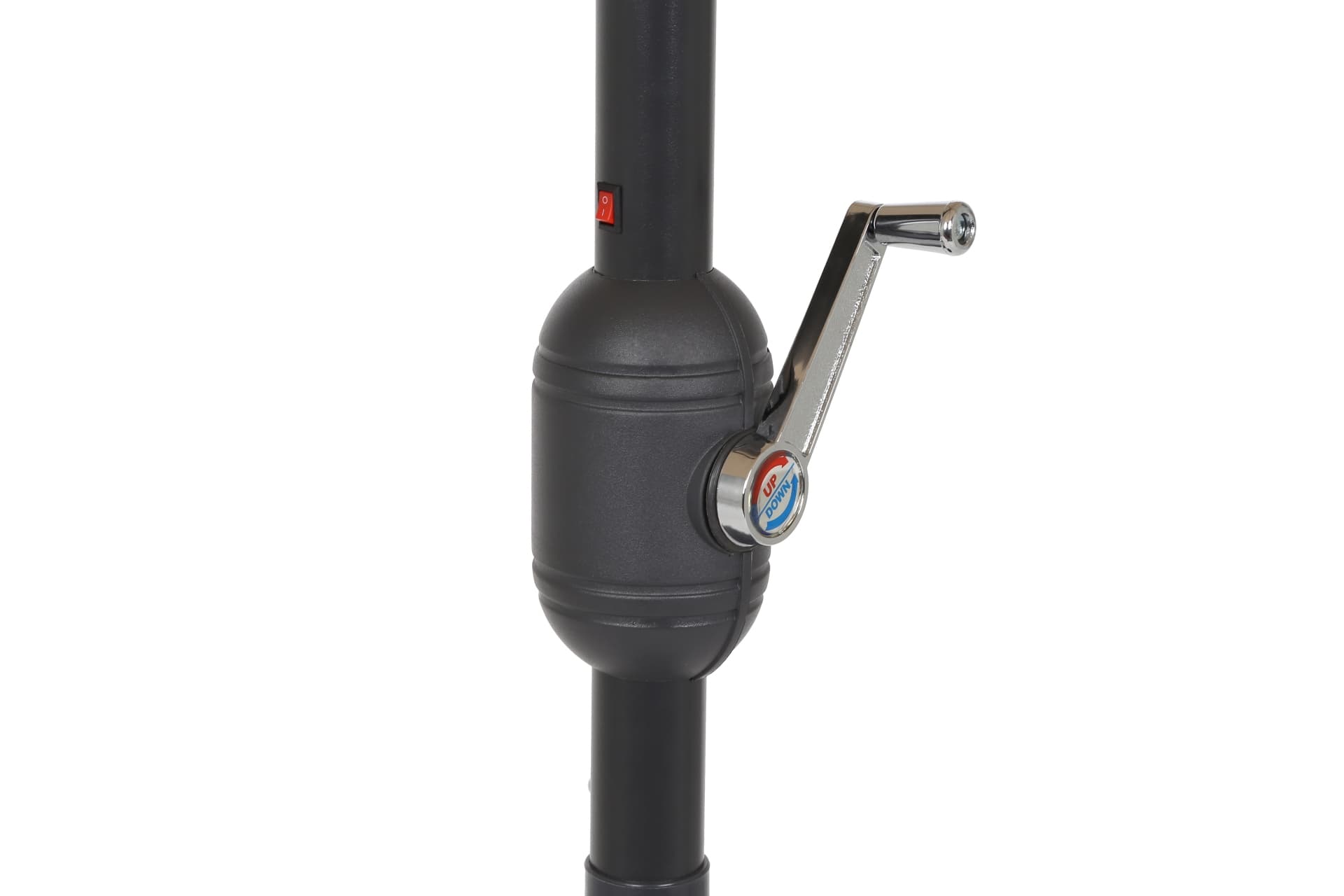 Home&Garden Zahradní slunečník Malta 270 cm Grey / Light Grey s LED osvětlením - náhled 2