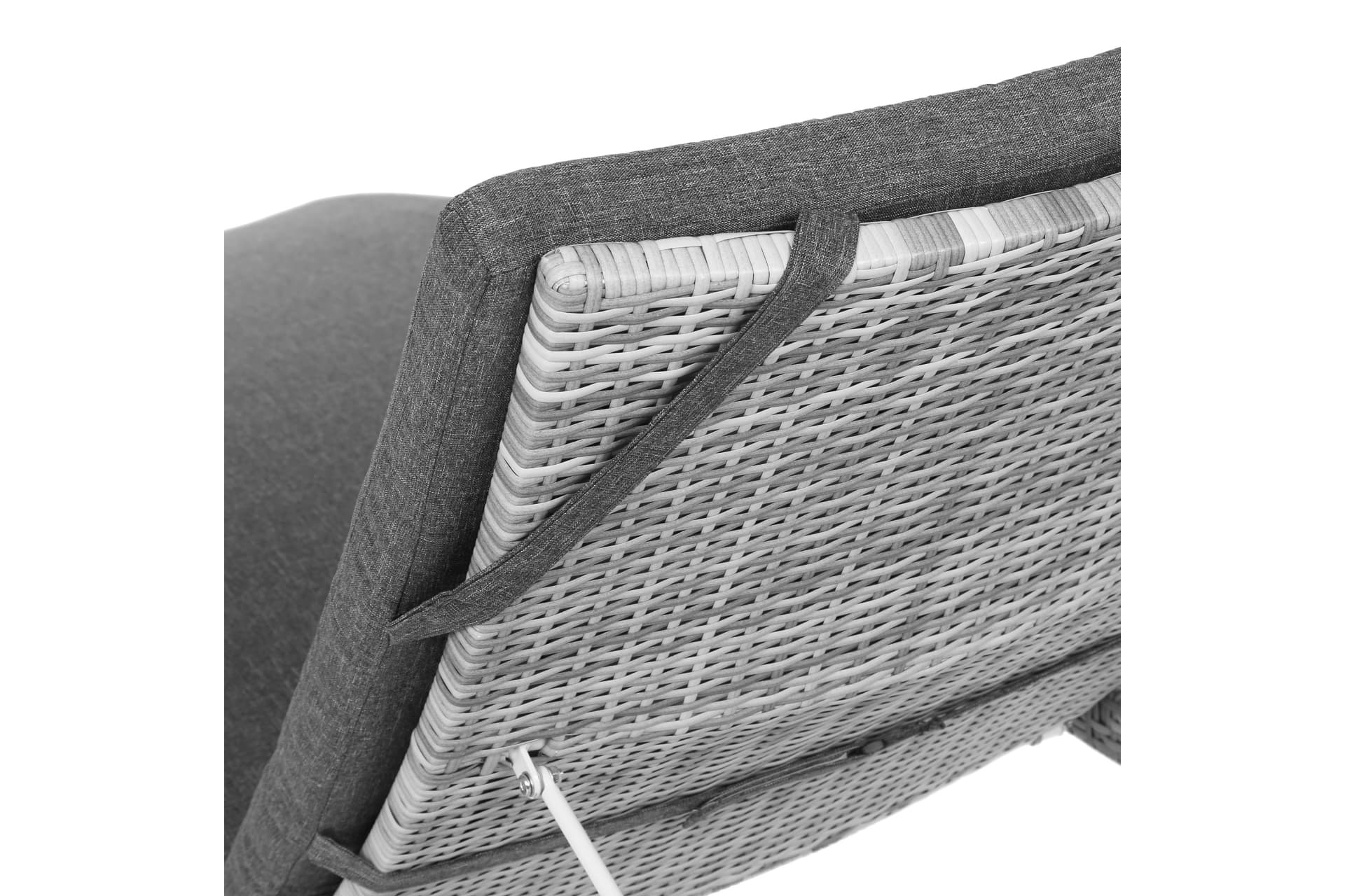 Home&Garden Sestava lehátek Marbella Light Grey / Grey Melange + stolek - náhled 4