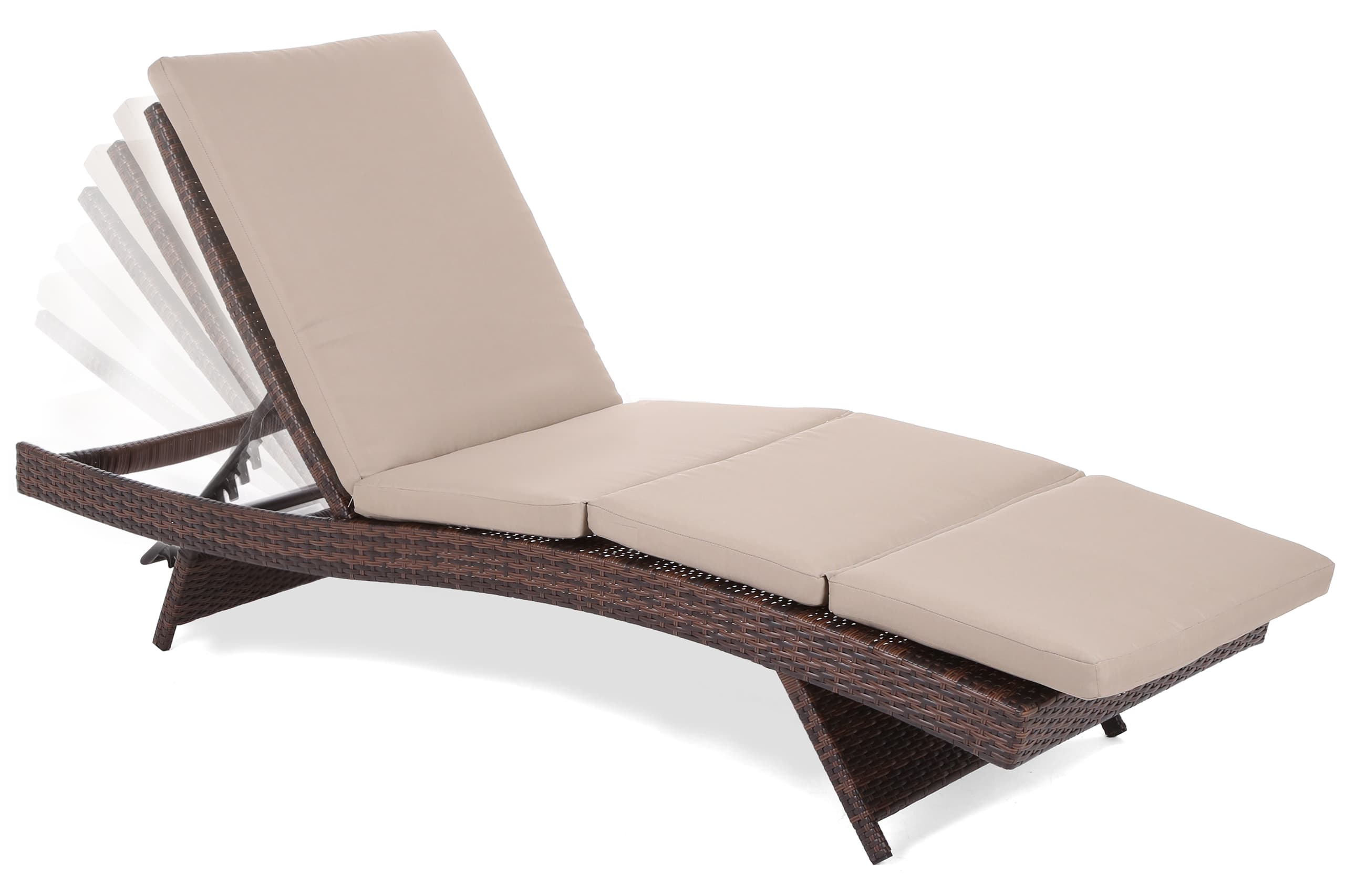 Home&Garden Zahradní lehátko Bora Bora Brown Mat / Brown Melange - náhled 4