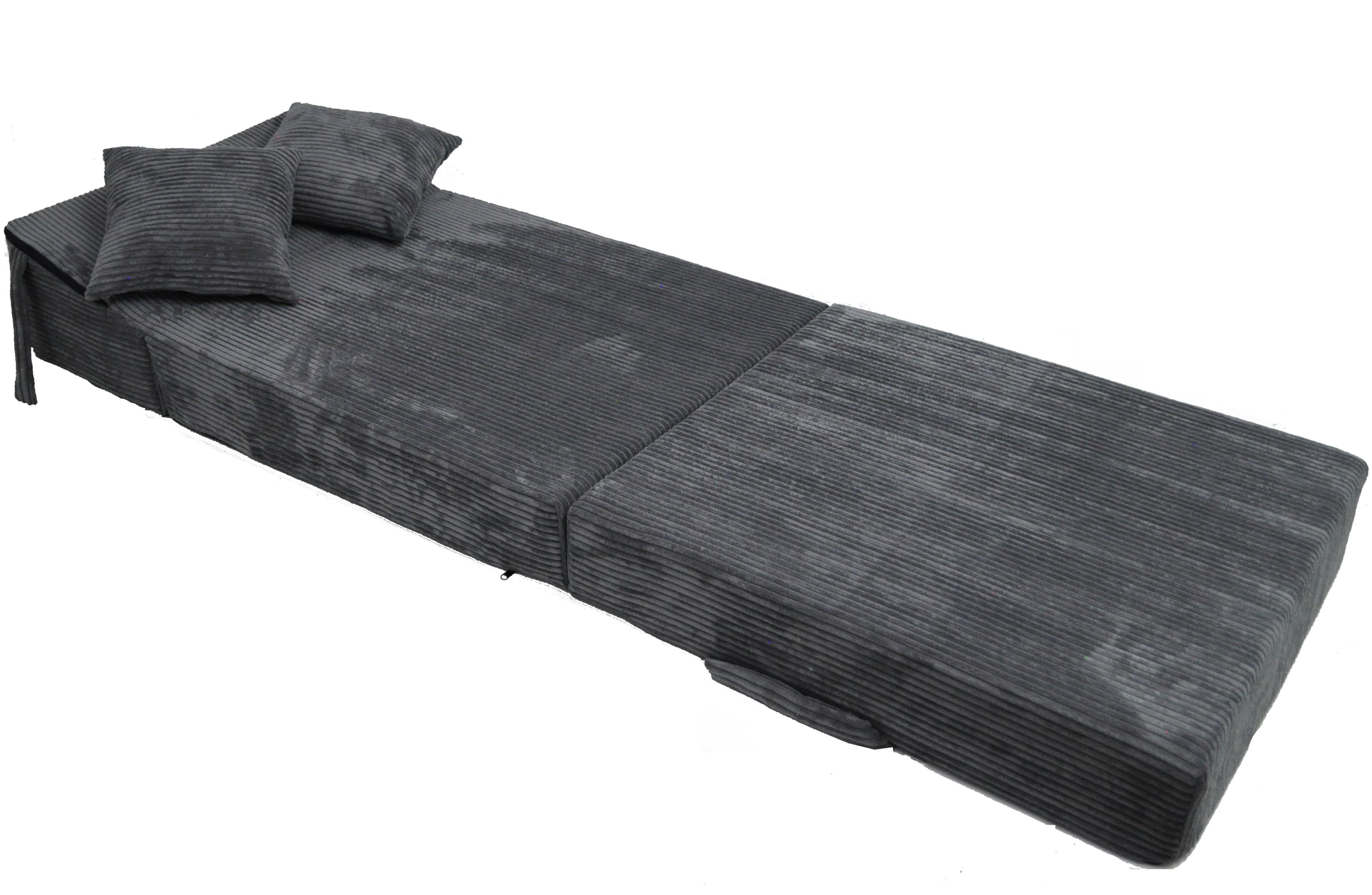 Fimex Rozkládací křeslo - matrace pro hosty Lincol tmavě šedé 70x200x15 cm - Fimex - náhled 3