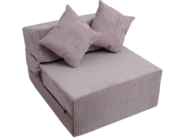 Fimex Rozkládací křeslo - matrace pro hosty Lincol růžové 70x200x15 cm