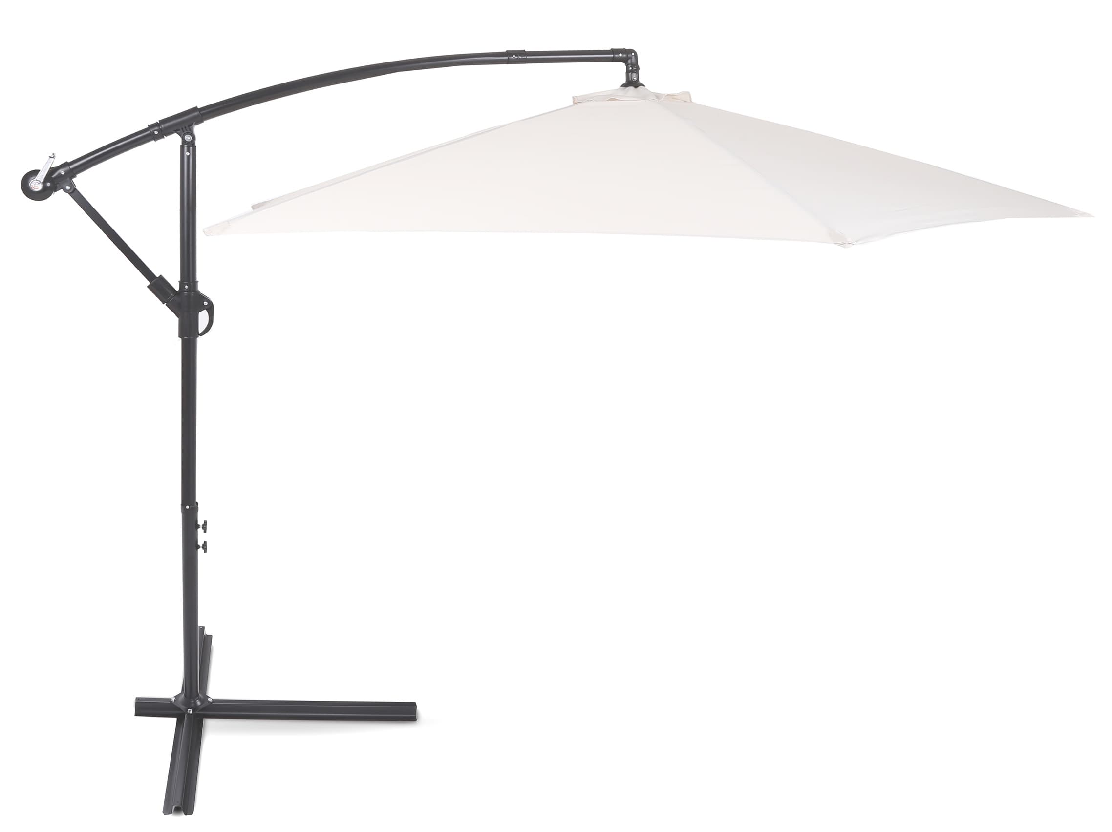 Home&Garden Zahradní slunečník Malabo Grey / Ecru