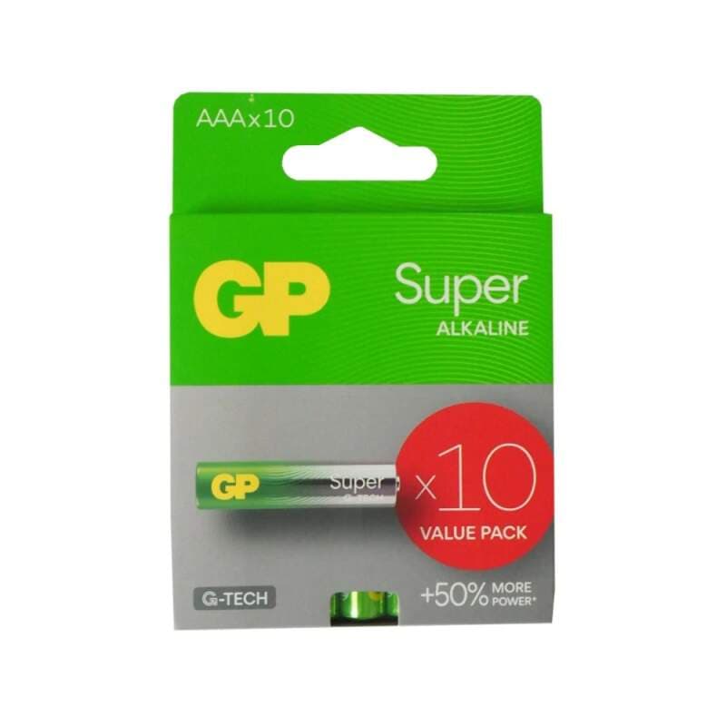 GP Super Alkaline AAA (LR03) baterie, 10 ks, 1,5 V