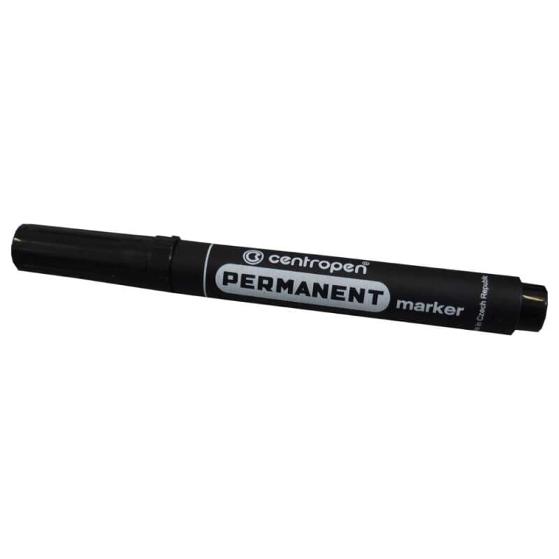 CENTROPEN 8566/1 permanentní popisovač, černý, 2,5 mm, 10 ks