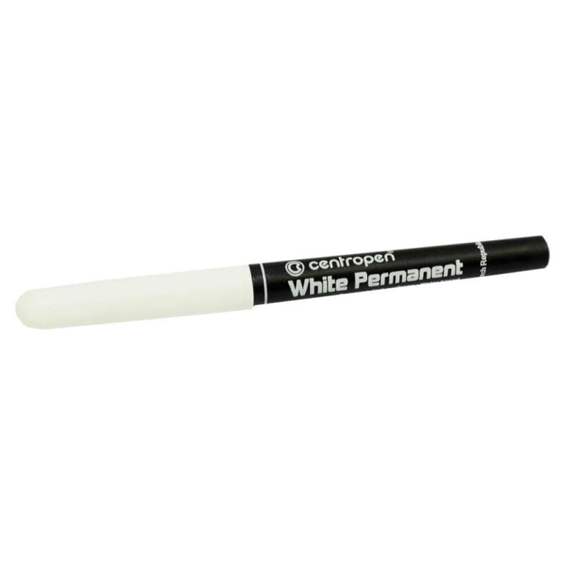 CENTROPEN 2686/1 permanentní značkovač, bílý, 1,2 mm – sada 10 ks
