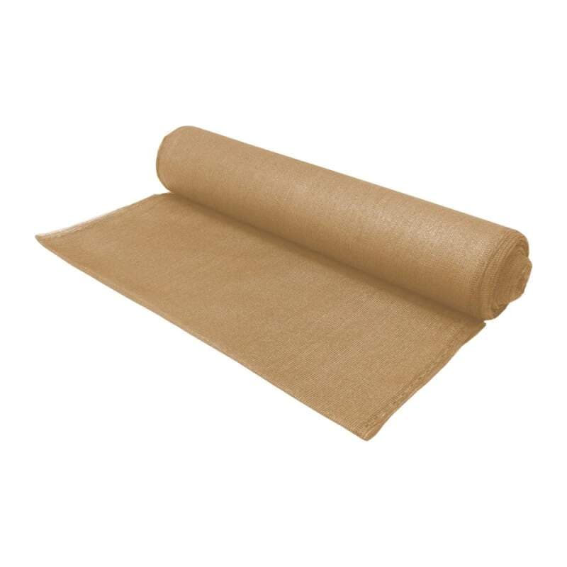 TOPTRADE stínící síť písková 1×10 m, 150 g/m²
