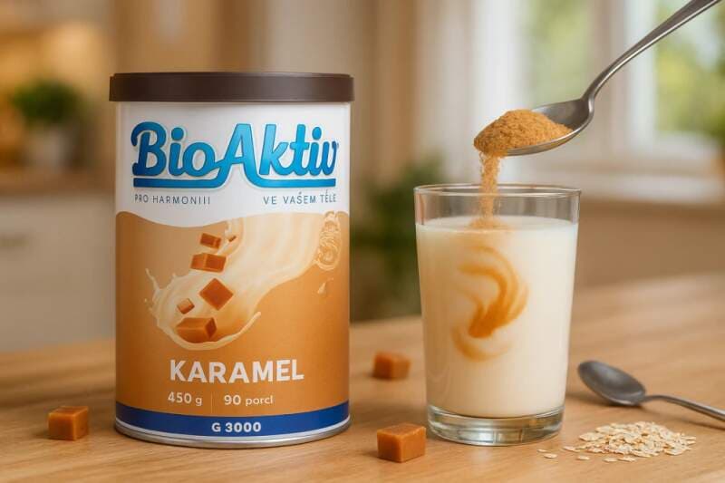 BIOAKTIV KLASIK Family – karamel, prášek 450 g