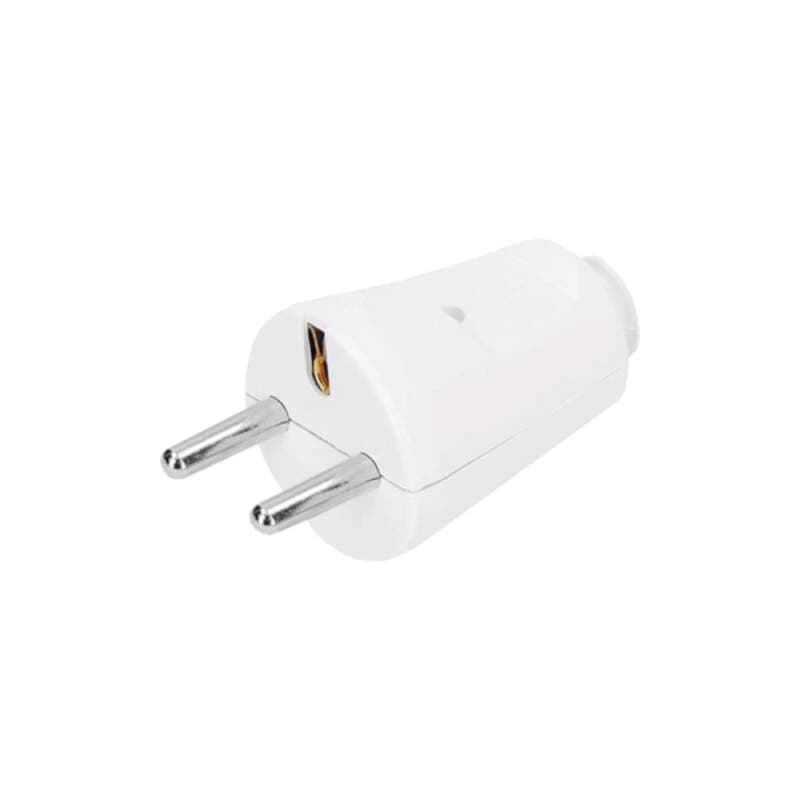 Síťová vidlice pro pohyblivý přívod, přímý vývod 250 V/16 A, IP20 – bílá