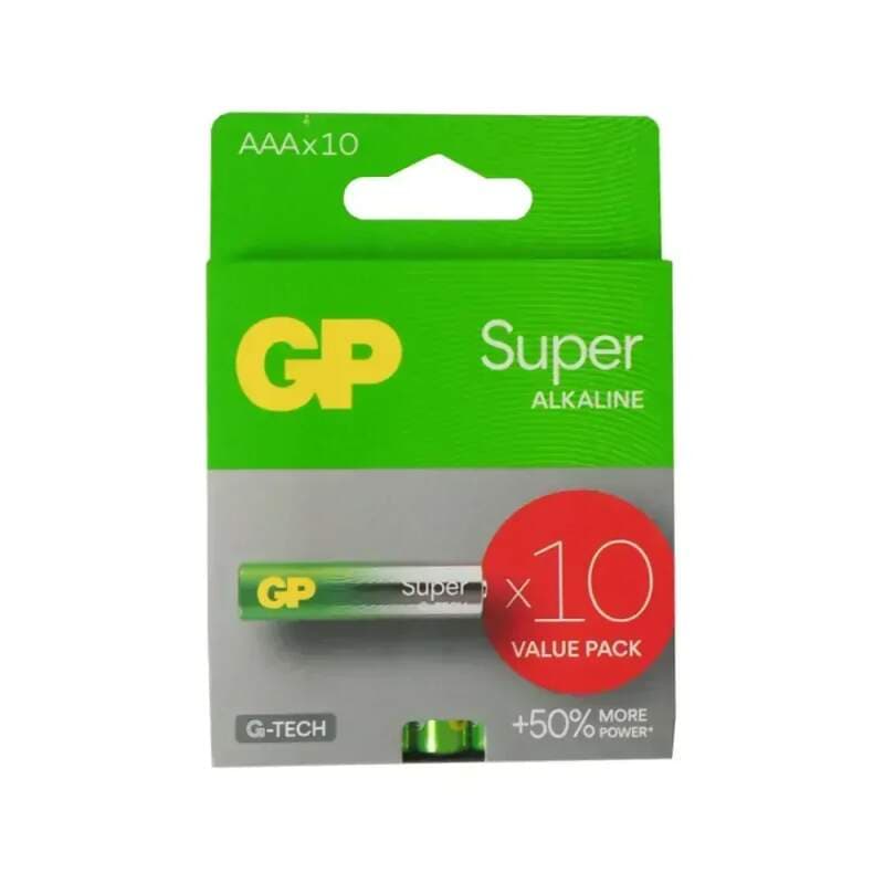 GP Super Alkaline AAA (LR03) baterie, 10 ks, 1,5 V - náhled 2