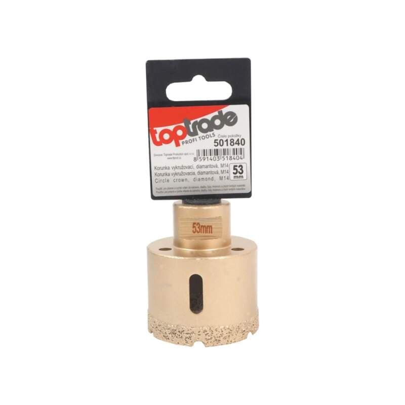 TOPTRADE diamantová vykružovací korunka Ø 53 mm (M14) - náhled 2