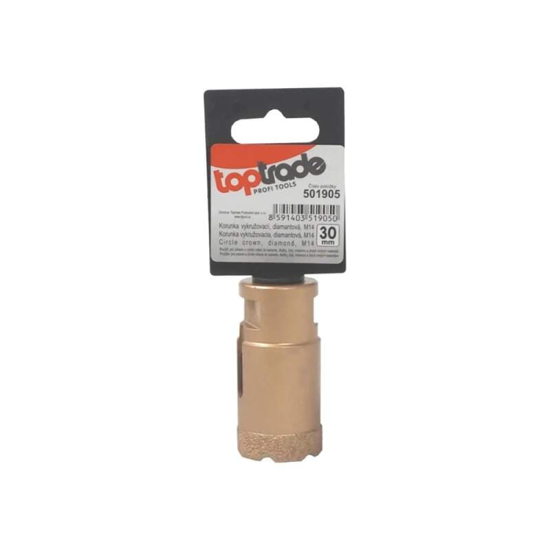 TOPTRADE diamantová vykružovací korunka M14, Ø 30 mm - náhled 2