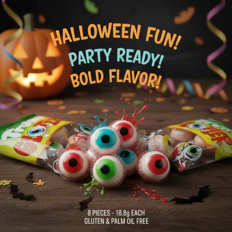 Trolli Oči 8×18,8 g (8 ks) – pěnové bonbóny s 10% ovocnou náplní - náhled 2
