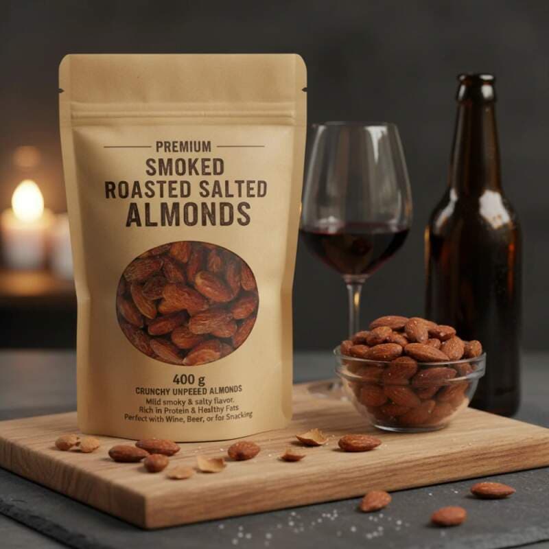 Mandle uzené pražené solené 400 g - náhled 2