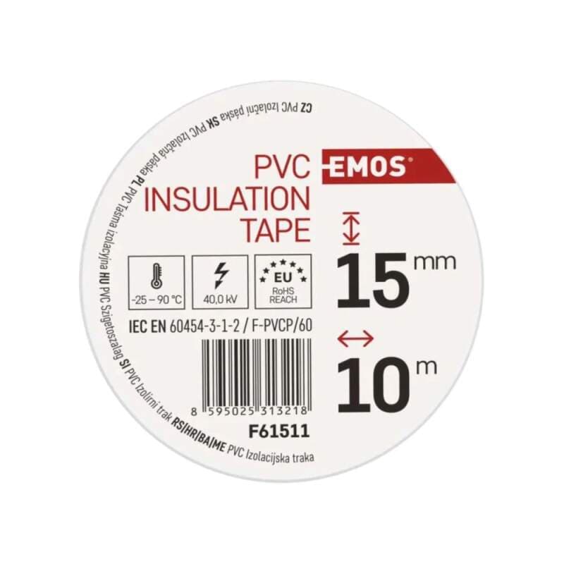 Elektroizolační PVC páska bílá 15 mm × 10 m - náhled 2