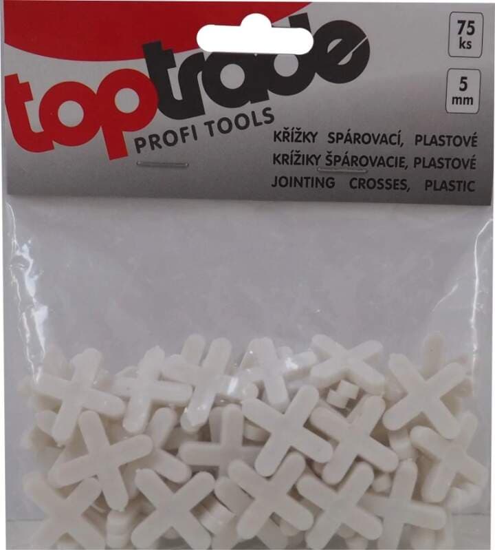 TOPTRADE spárovací křížky 5 mm – 75 ks - náhled 2