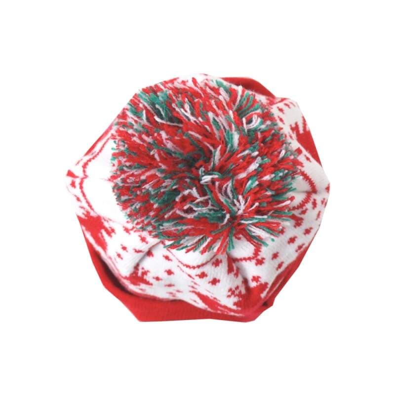 Dětská čepice s LED světlem X-mas Kids, vel. M, červená - náhled 2