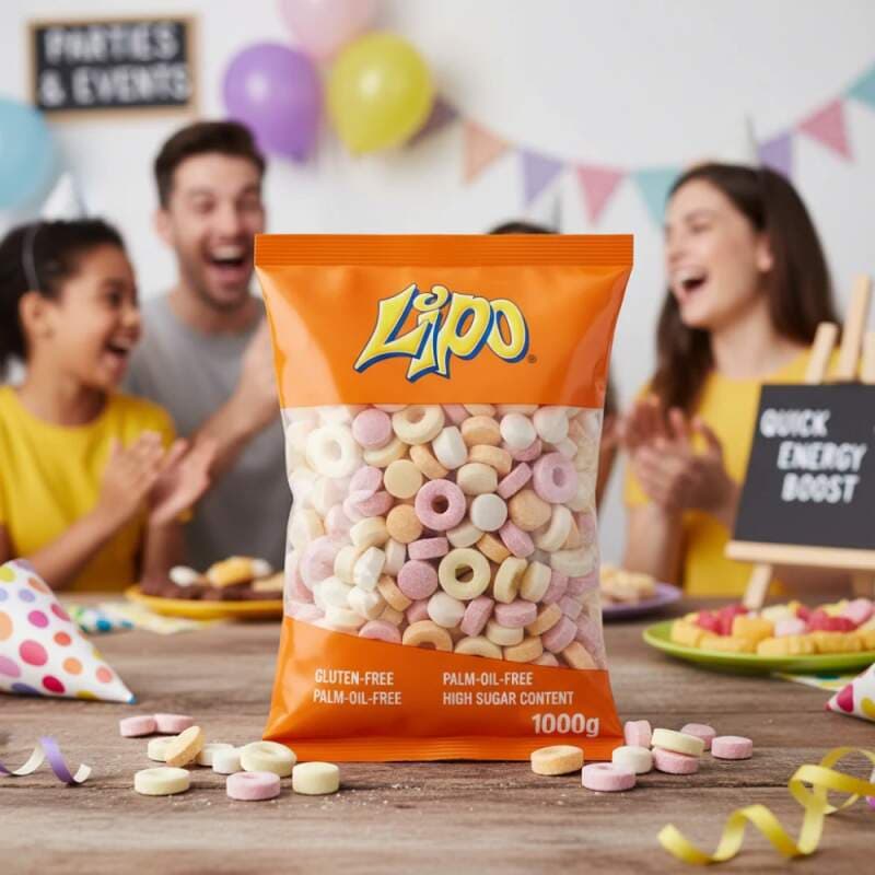 Komprimátový mix 1000 g – retro ovocné bonbony bez lepku - náhled 2