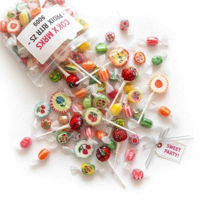 Párty mix 600 g – mix lízátek a bonbonů CZ MIX ROKS - náhled 2
