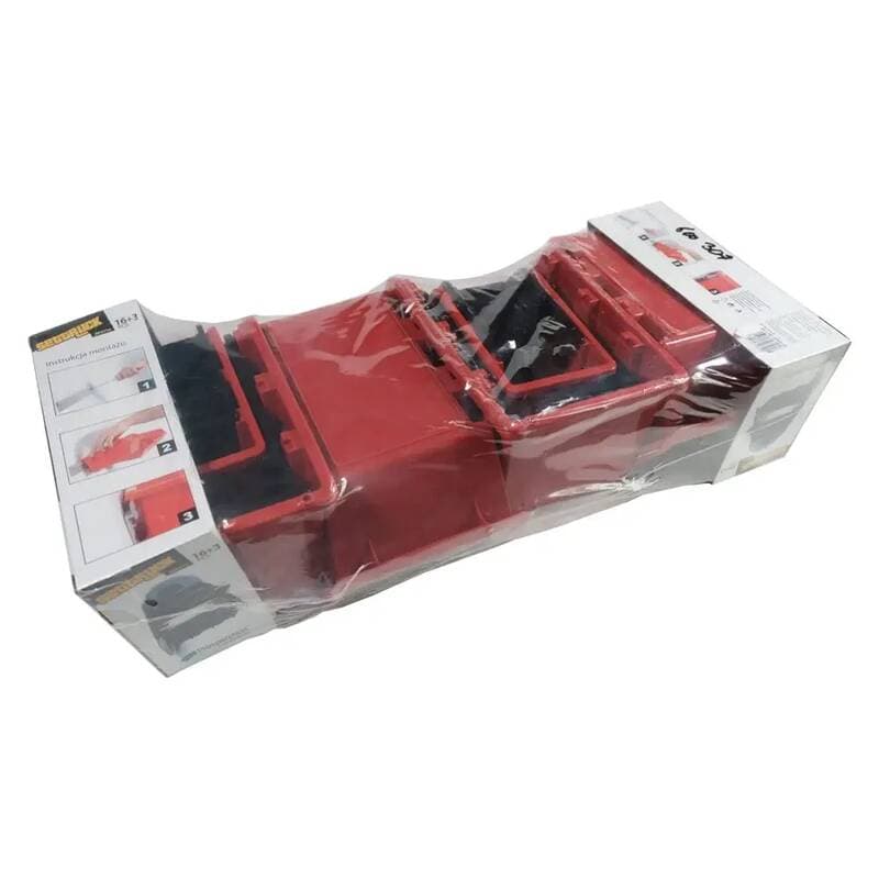 Ekobox plastový – sada 16 ks + 3 závěsné lišty - náhled 2