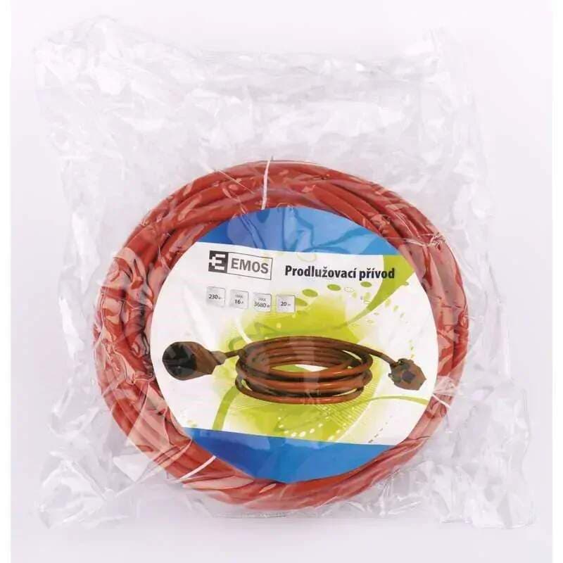 Prodlužovací kabel 20 m, oranžový, 230 V / 16 A - náhled 2