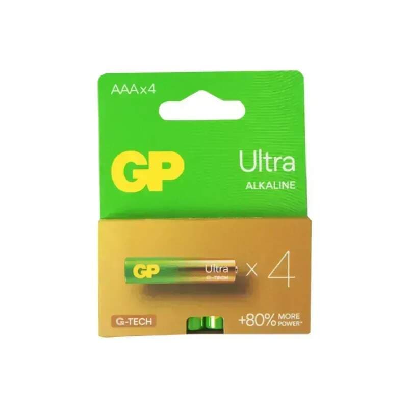 GP Ultra AAA (LR03) alkalické baterie 1,5 V – 4 ks - náhled 2