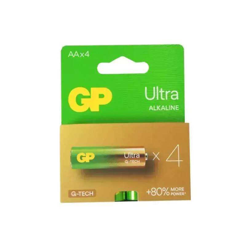 GP Ultra Alkaline AA (LR6) 1,5 V – baterie, blistr 4 ks - náhled 2
