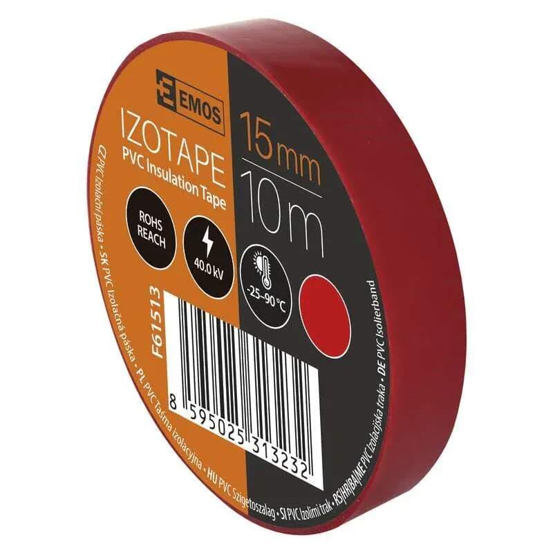 Elektroizolační PVC páska červená 15 mm × 10 m - náhled 2