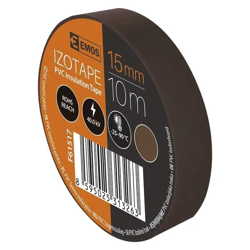 Elektroizolační PVC páska hnědá 15 mm × 10 m - náhled 2