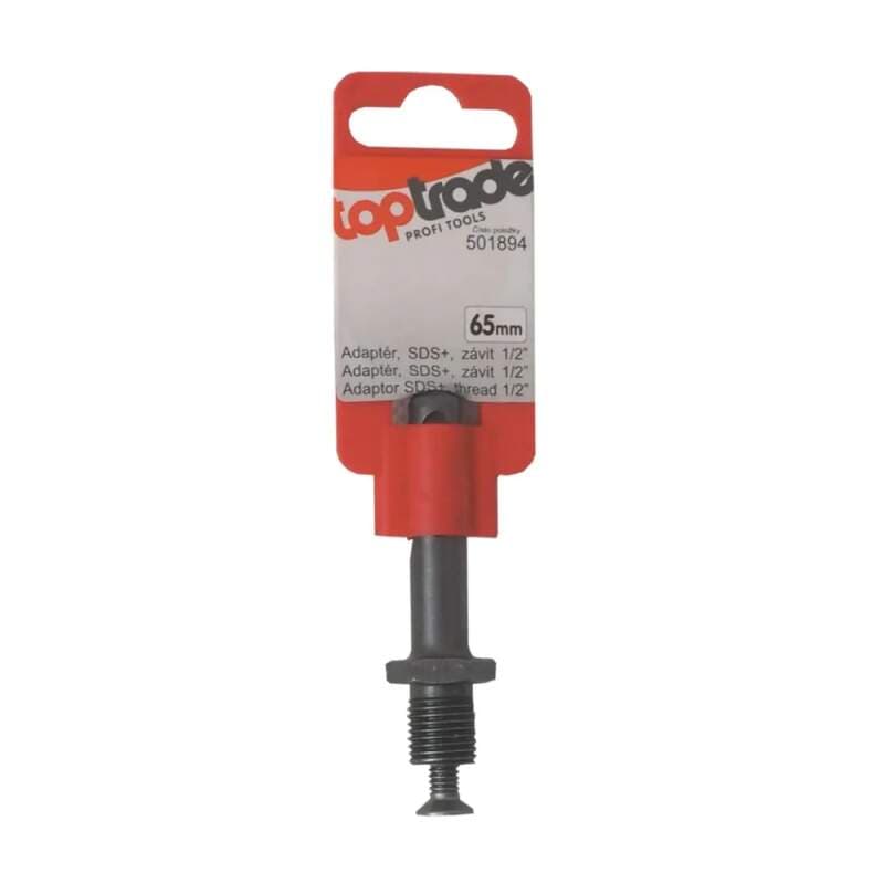 TOPTRADE adaptér SDS+ na závit 1/2“, 65 mm - náhled 3