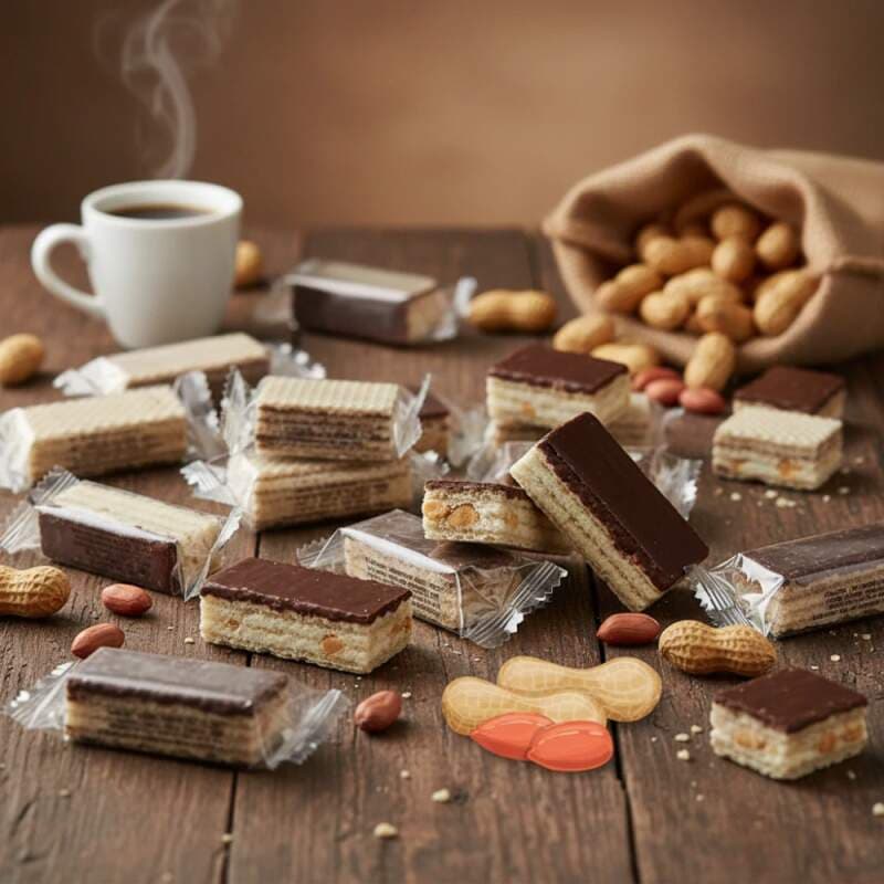 Arašídové oplatky polomáčené 600g - náhled 3
