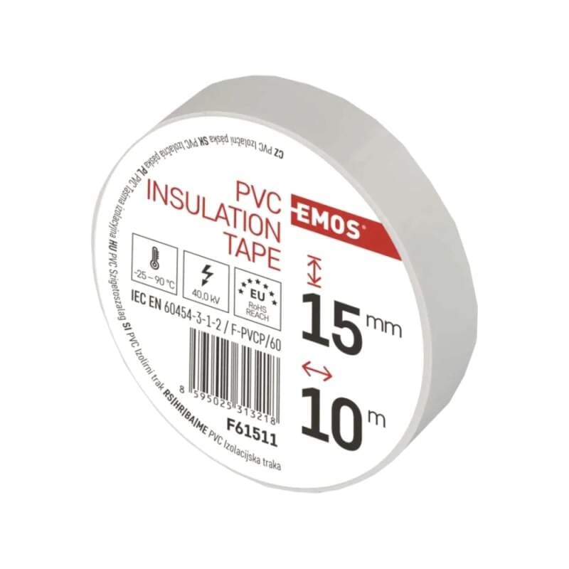 Elektroizolační PVC páska bílá 15 mm × 10 m - náhled 3