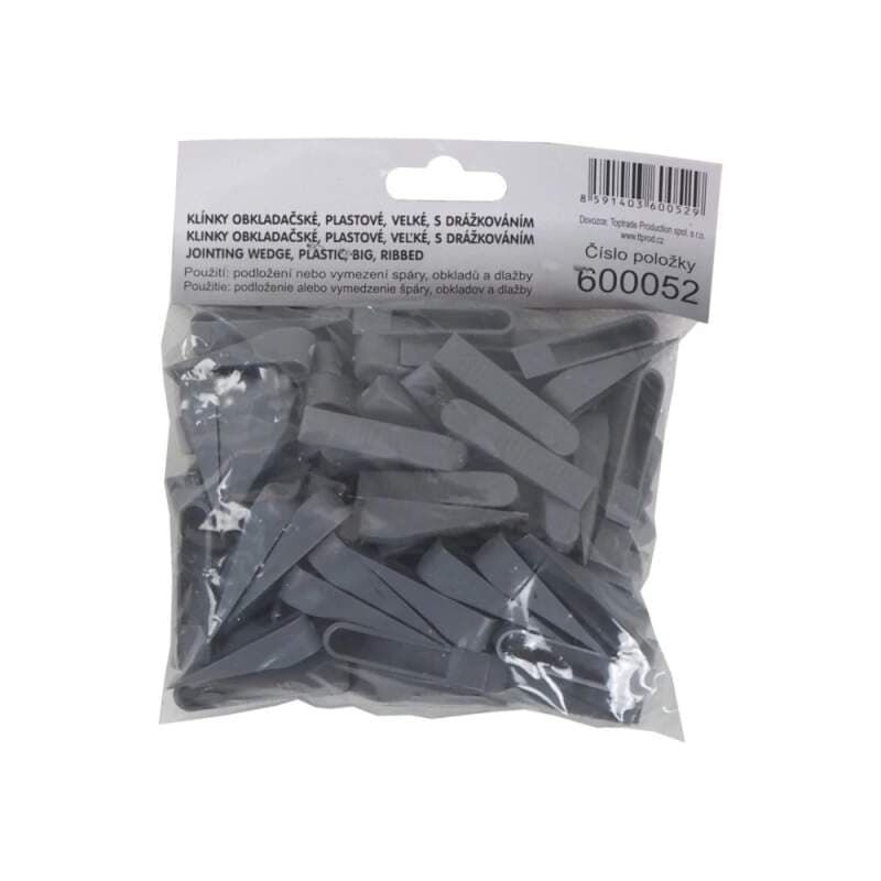 TOPTRADE klínky spárovací velké 0–10 mm, 100 ks - náhled 3