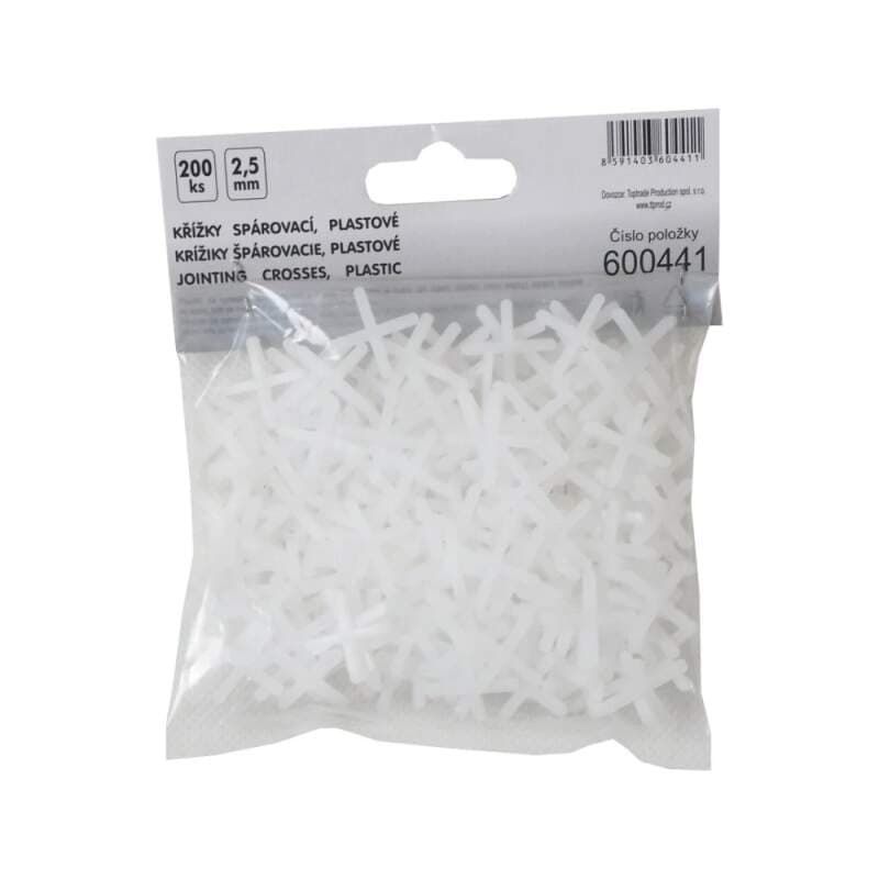 TOPTRADE spárovací křížky 2,5 mm, 200 ks - náhled 3