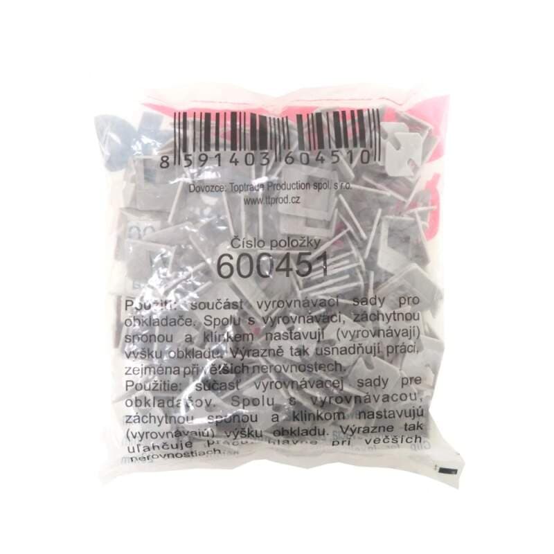 TOPTRADE vyrovnávací spona 1 mm (12–23 mm), 100 ks - náhled 3