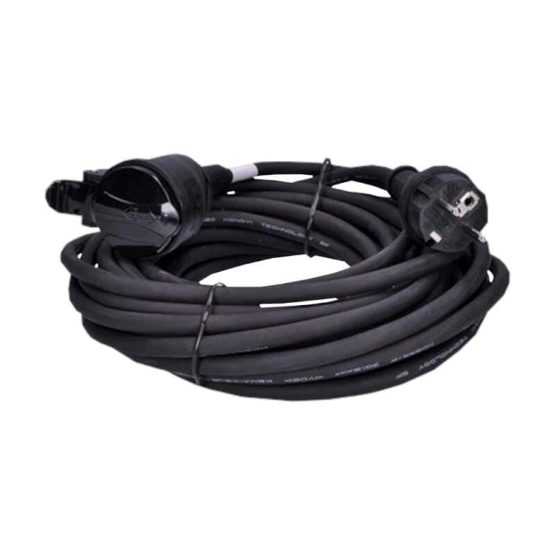 Prodlužovací kabel se spojkou 10 m, gumový, IP44, 3×1,5 mm², černý - náhled 3