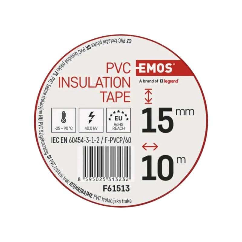 Elektroizolační PVC páska červená 15 mm × 10 m - náhled 3