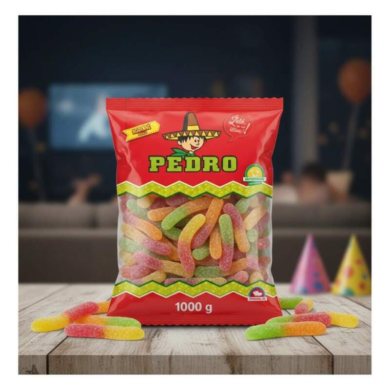 Pedro želé kyselí červi 1 kg - náhled 3
