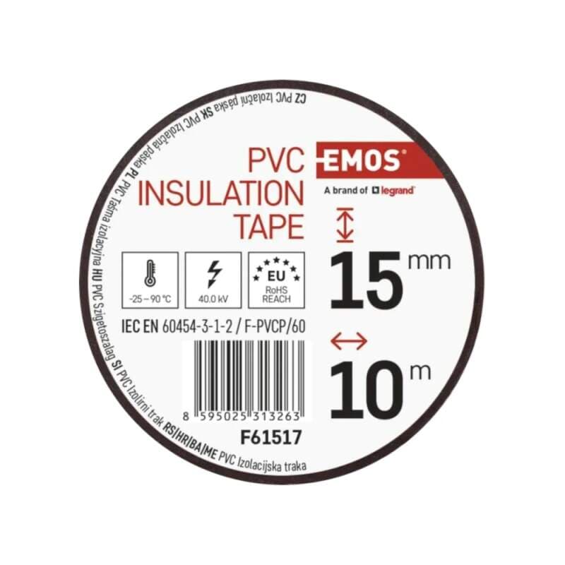 Elektroizolační PVC páska hnědá 15 mm × 10 m - náhled 4