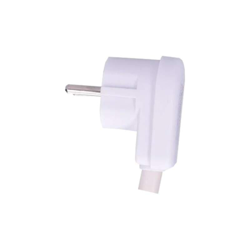 Vidlice pro pohyblivý přívod, úhlový vývod, 250 V / 16 A, bílá (IP20) - náhled 5